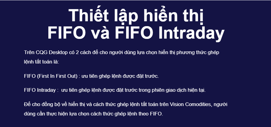 Cài đặt ghép lệnh theo FIFO.